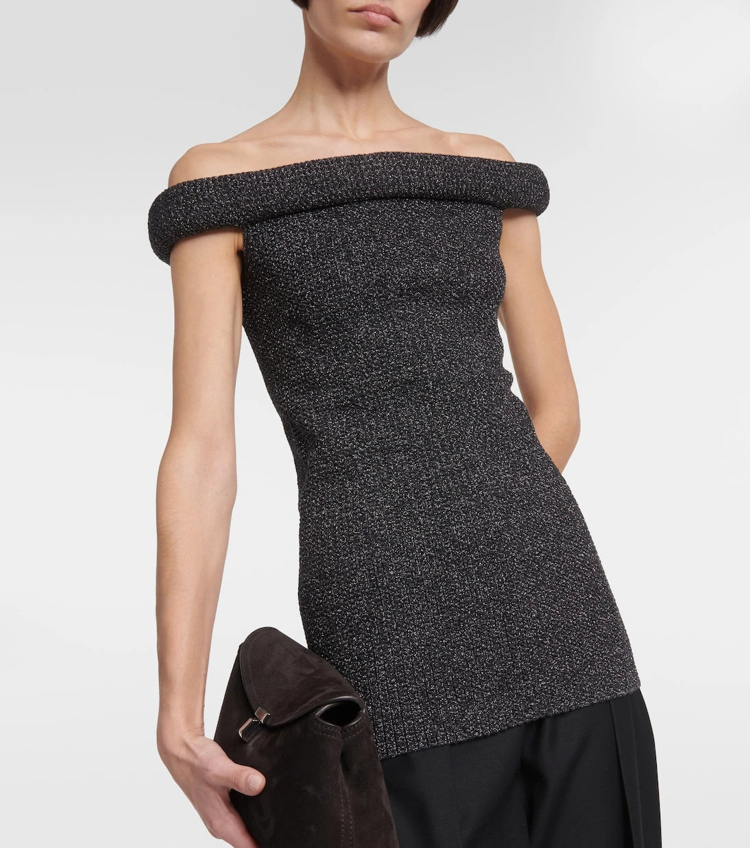 Toteme - Knitted off-shoulder top