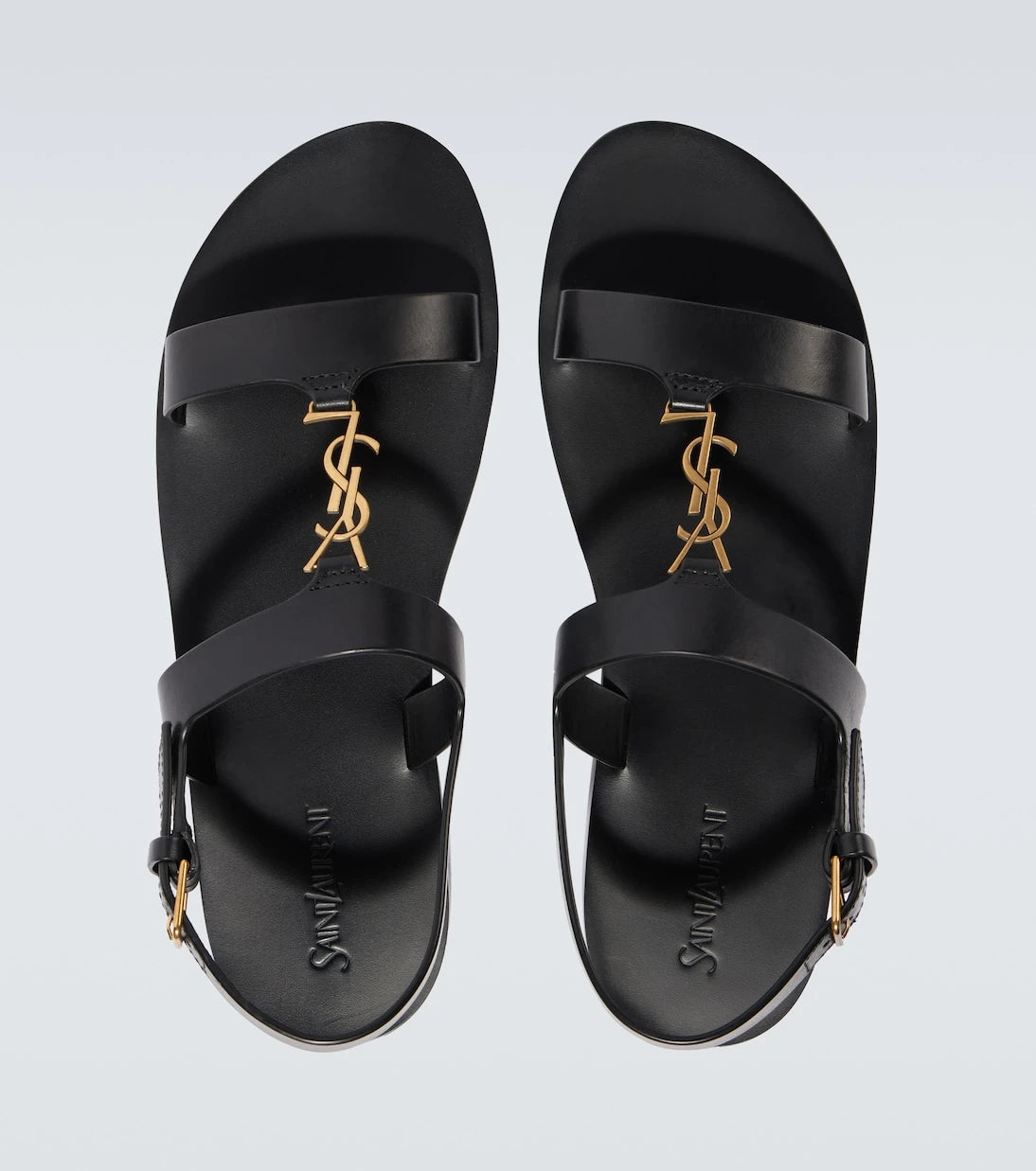 Saint Laurent - Cassandre leather sandals