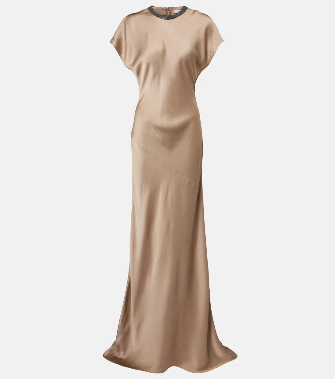 Brunello Cucinelli - Monili satin gown