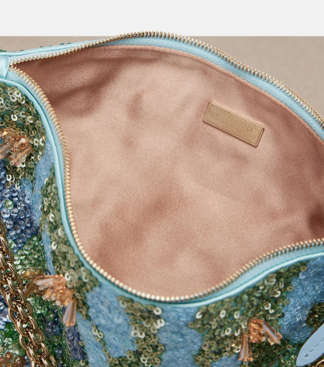 Jimmy Choo - Callie Small brocade top-handle bag