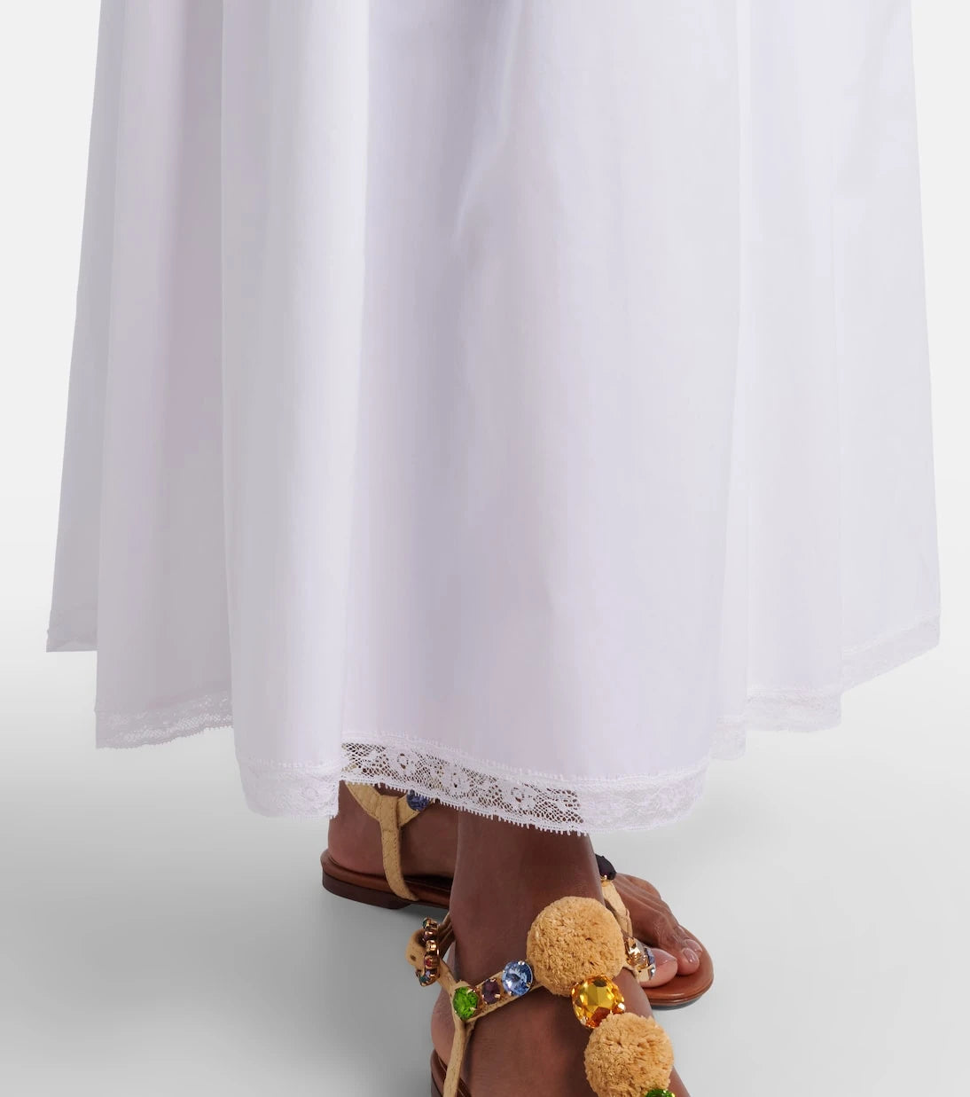 Dolce&Gabbana - Cotton poplin midi skirt