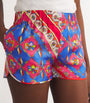 Multi Silk Festa Print Shorts