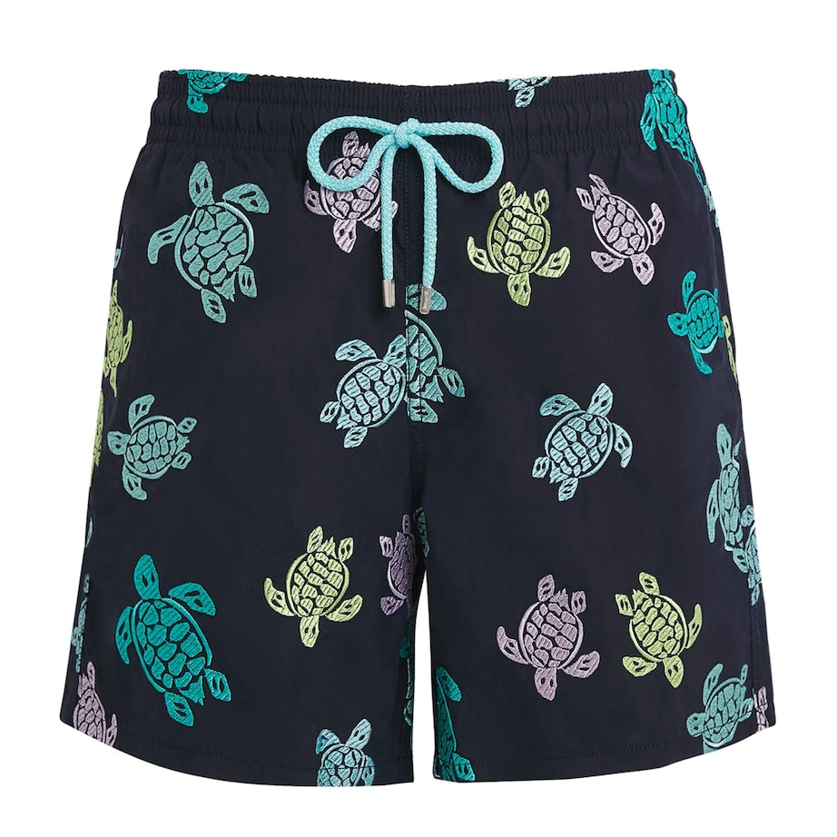 Embroidered Turtle Mistral Swim Shorts