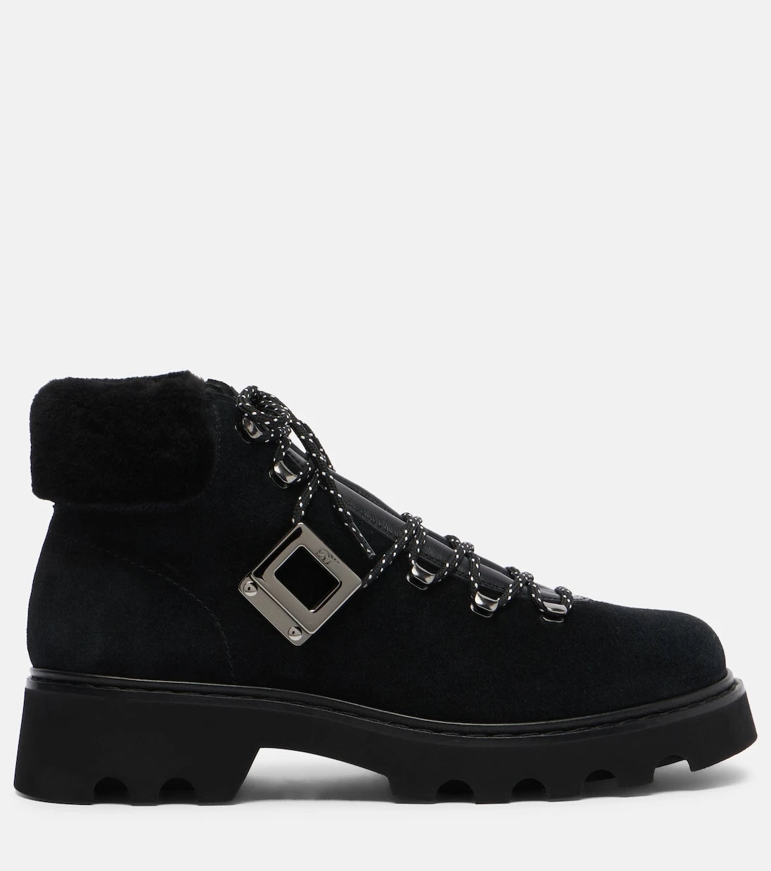 Roger Vivier - Viv' Rangers suede lace-up boots