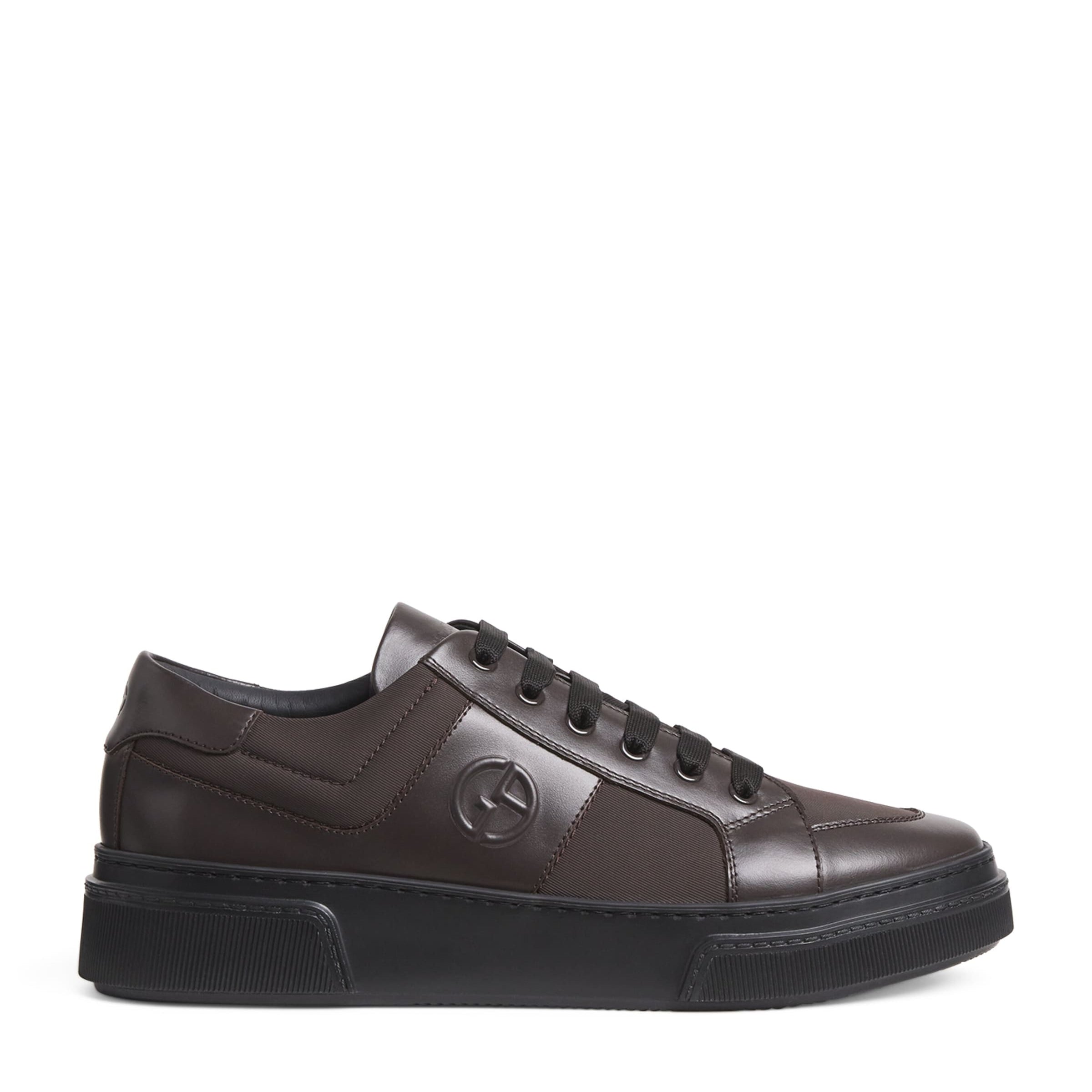 Leather Logo Sneakers
