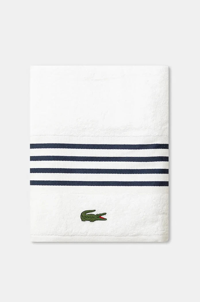 Lacoste L Courtline Marine Büyük Pamuklu Havlu 90 x 150 cm