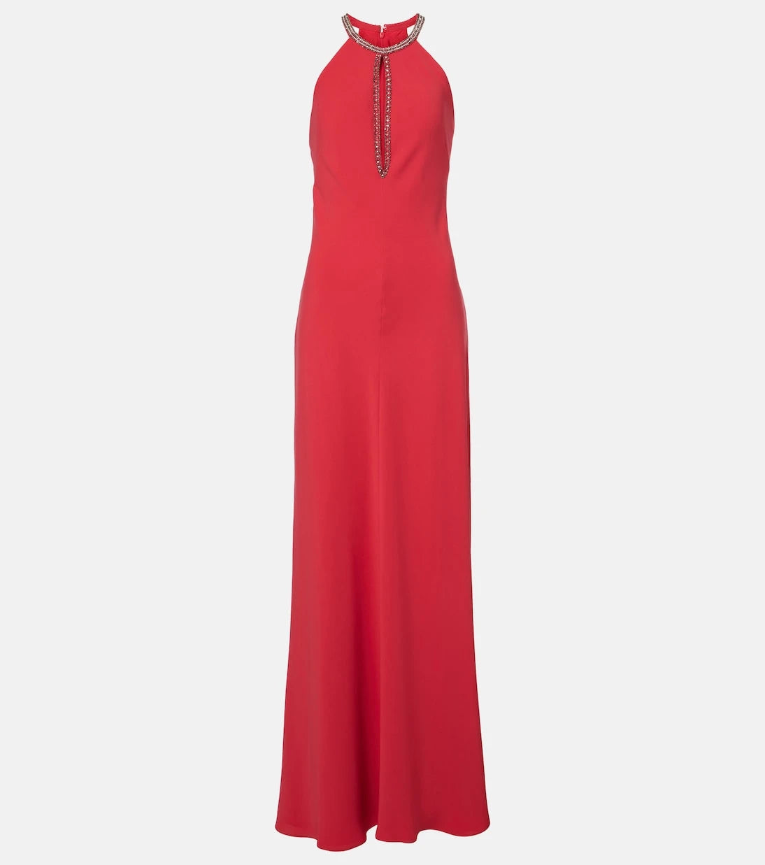 Max Mara - Fernet halterneck cady gown