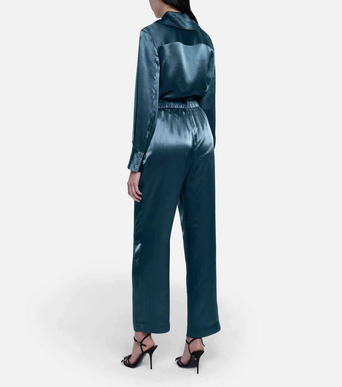 CO - Oversized textured satin blouse