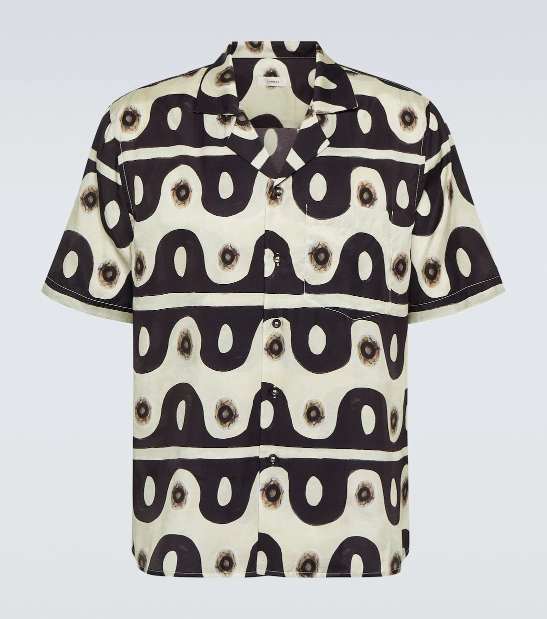 Commas - Printed bowling shirt