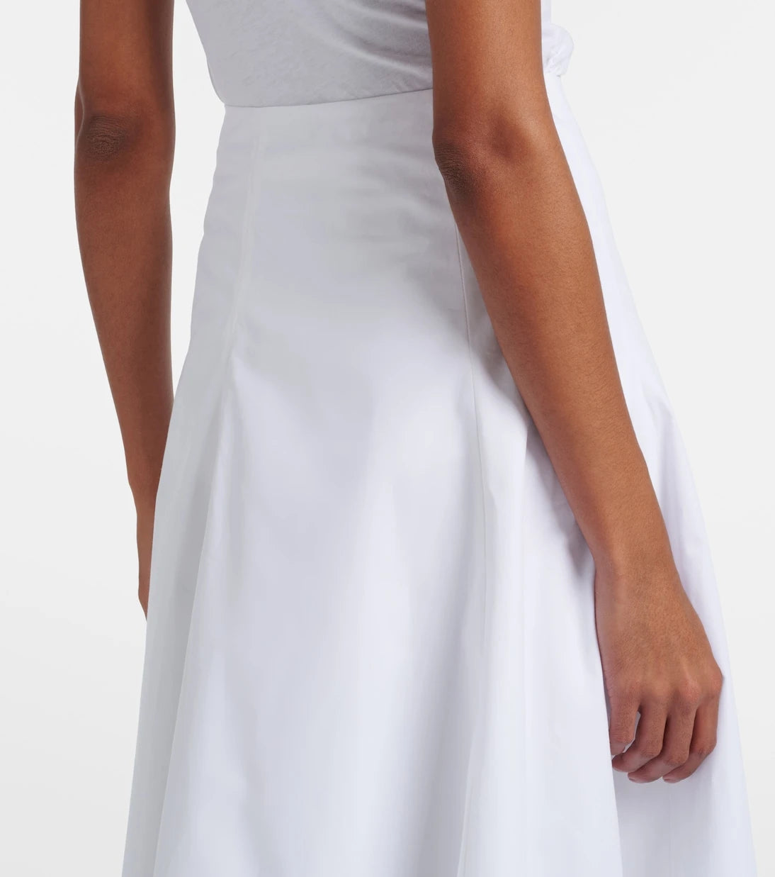 Jacquemus - Triangle cotton-blend midi skirt