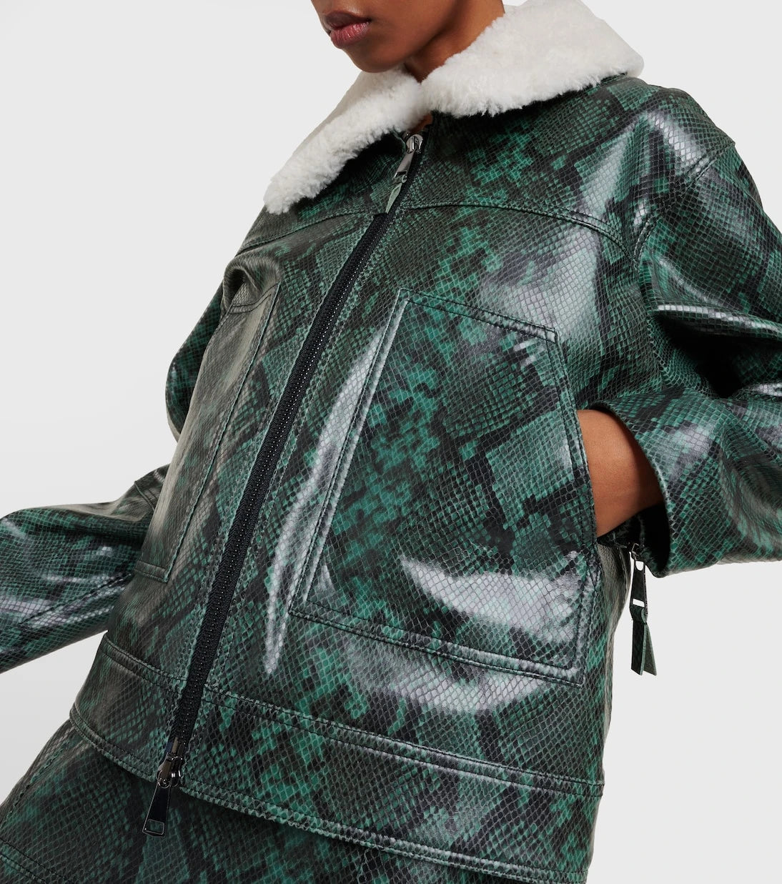 Dorothee Schumacher - Urban Jungle snake-print leather jacket