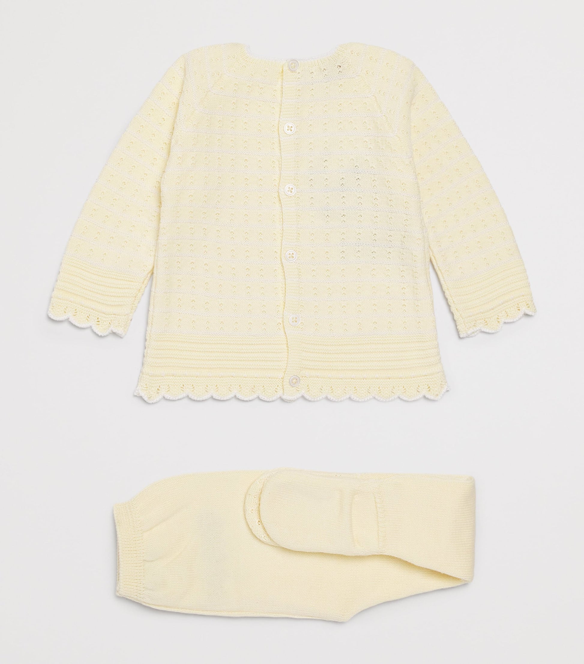 Paz Rodriguez Cotton Knitted Sweater and Leggings Set