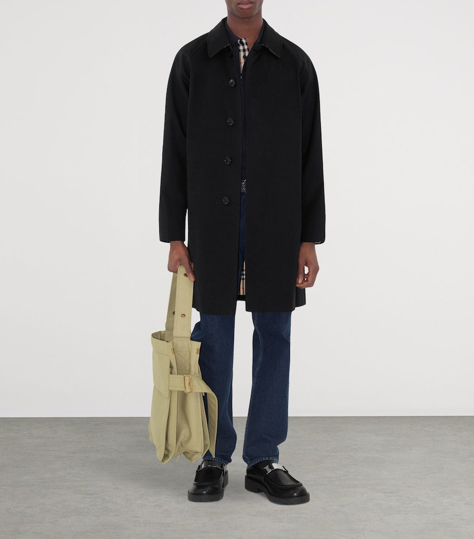 Mid-Length Camden Heritage Car Coat BLACK