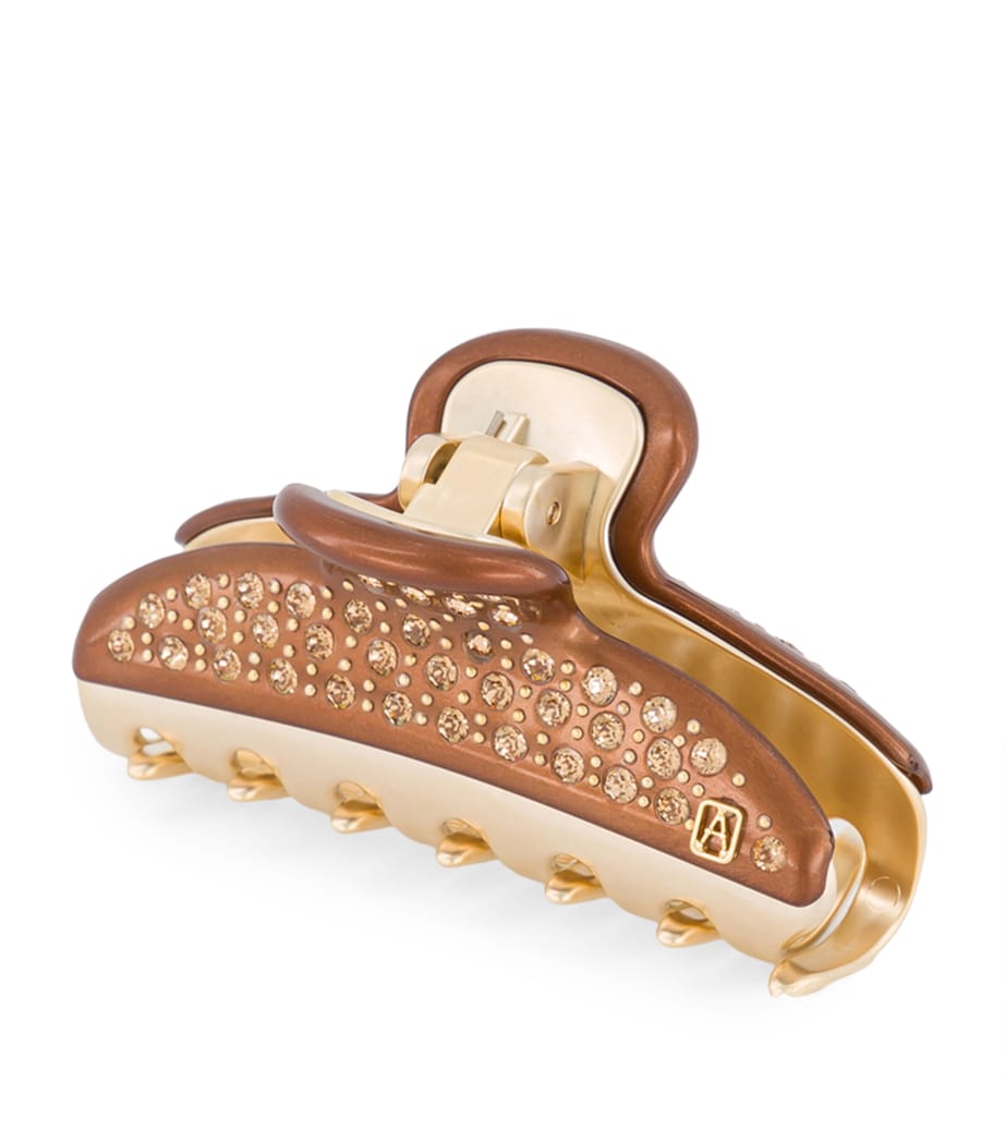 Gold-Plated Claw Hair Clip X4