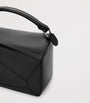 LOEWE Black Large Leather Puzzle Edge Top-Handle Bag