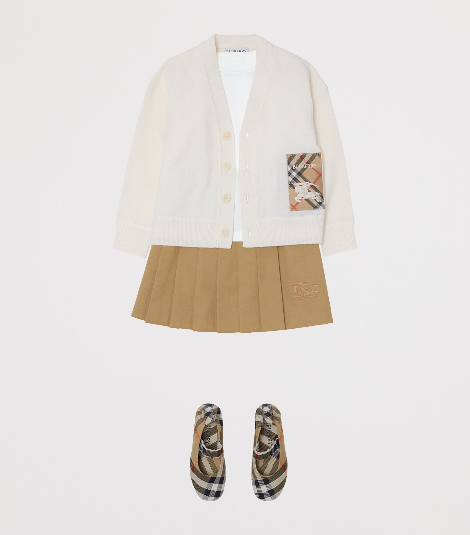 Burberry Kids Wool Check-Patch Cardigan (6-24 Months)