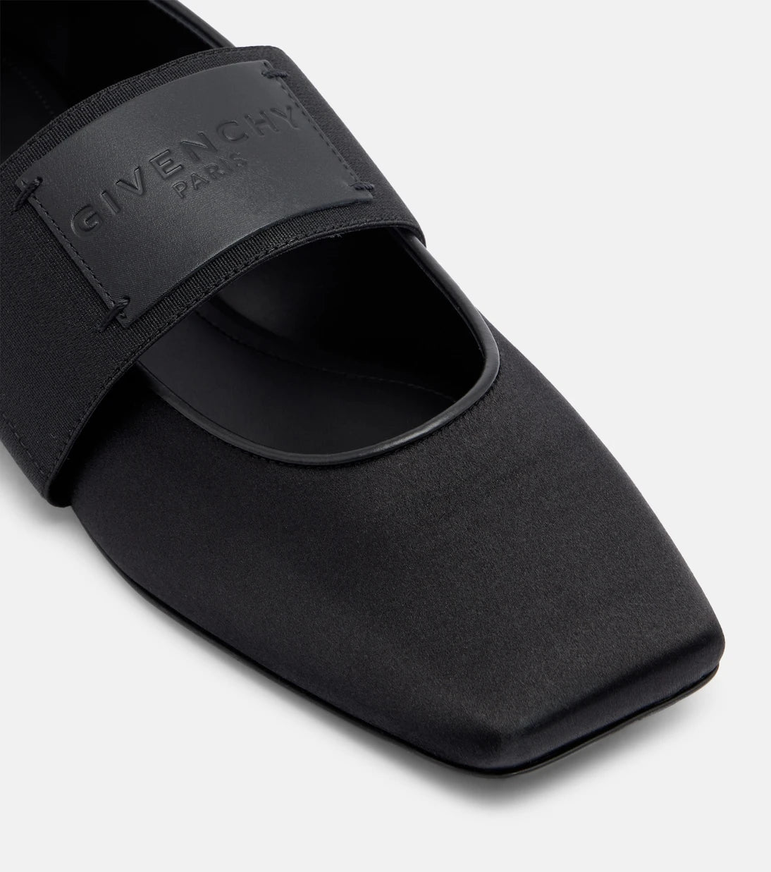 Givenchy - Sliced Square satin ballet flats