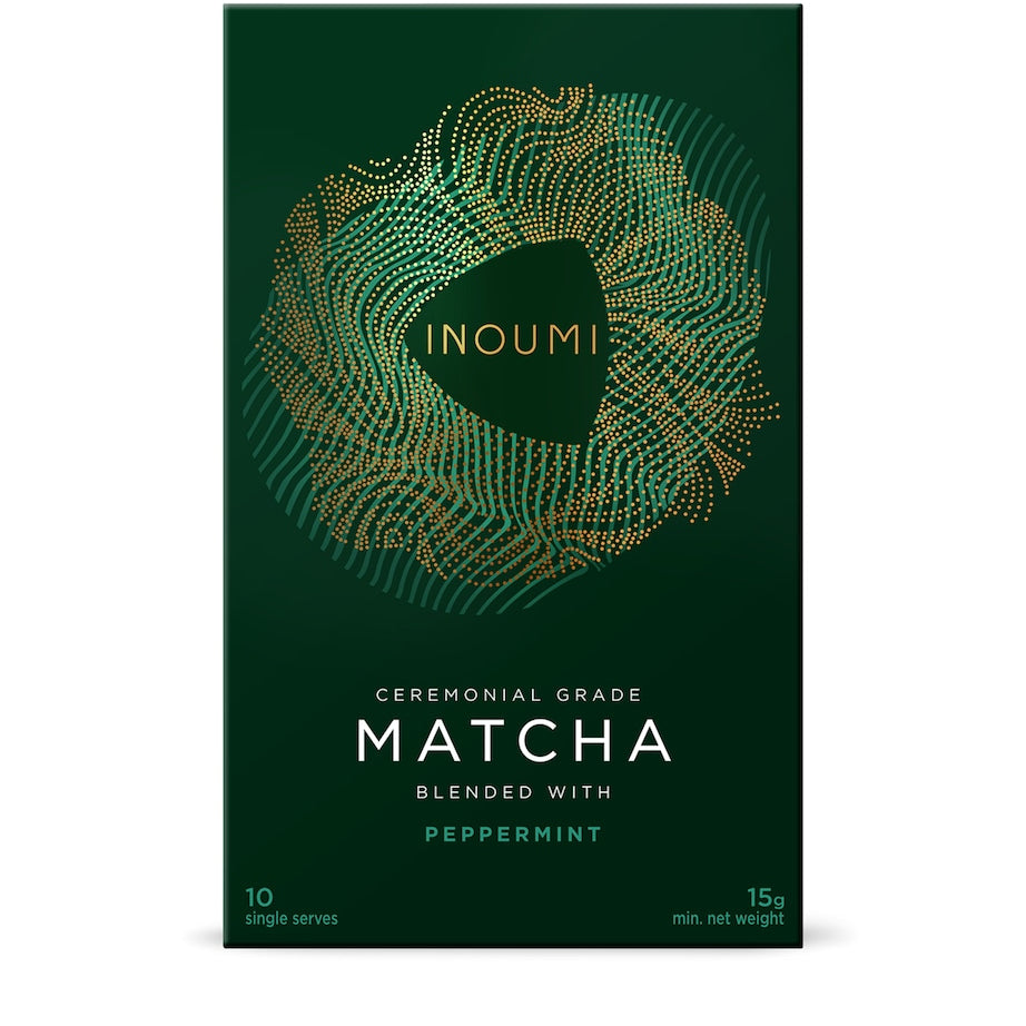 INOUMI Ceremonial Grade Peppermint Matcha Sachets (Pack of 10)