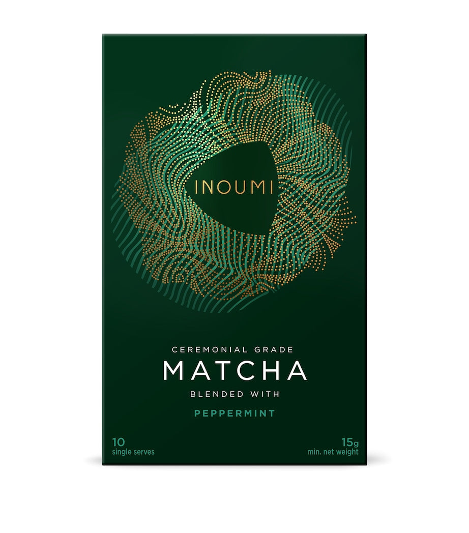 INOUMI Ceremonial Grade Peppermint Matcha Sachets (Pack of 10)