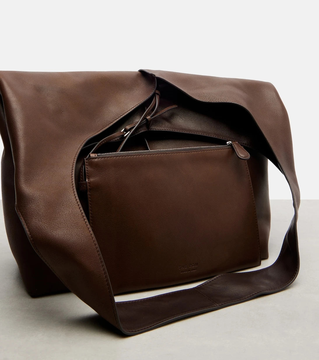 The Row - Bindle Medium leather shoulder bag