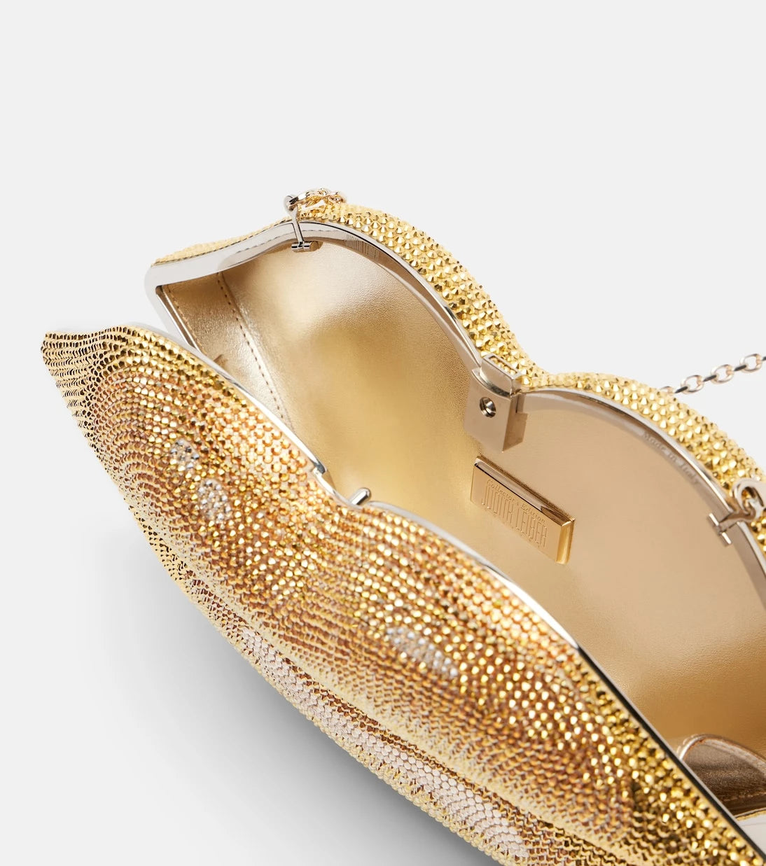 Judith Leiber Couture - Lips Small crystal-embellished clutch