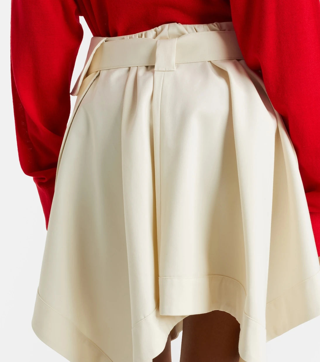Loewe - Cotton and silk gabardine miniskirt