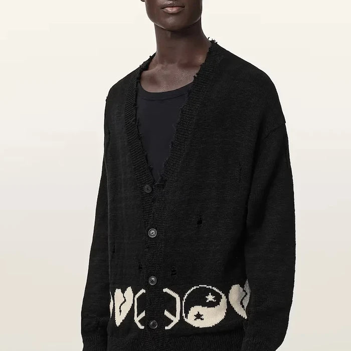 AllSaints жилетка мъжка от памук TABUA