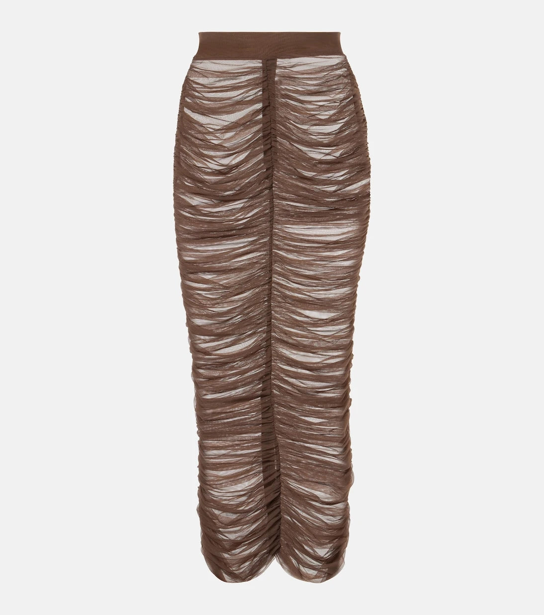 Alex Perry - Ruched mesh midi skirt