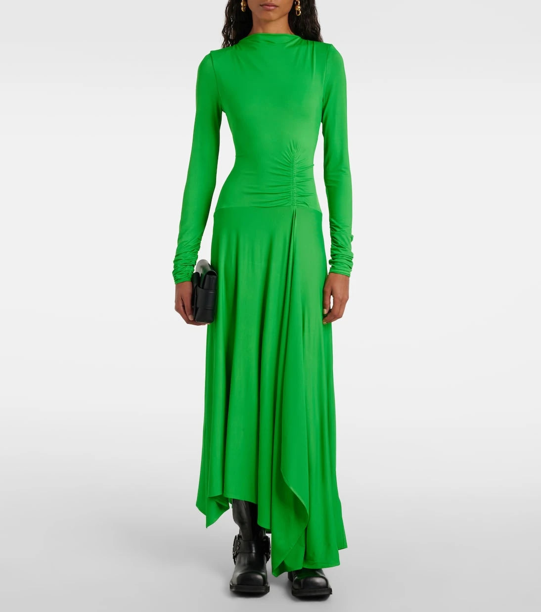 Acne Studios - Else gathered asymmetric midi dress