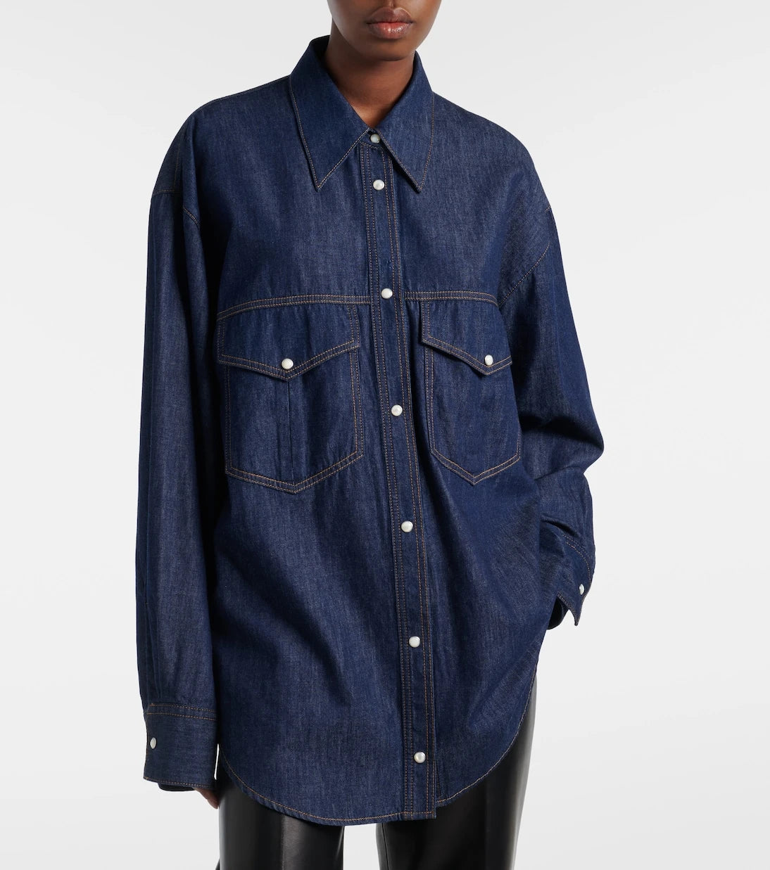Khaite - Christensen oversized denim shirt