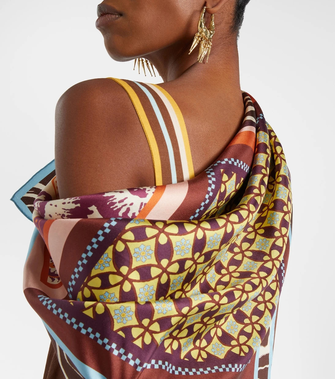 Alémais - Wilson printed silk twill scarf