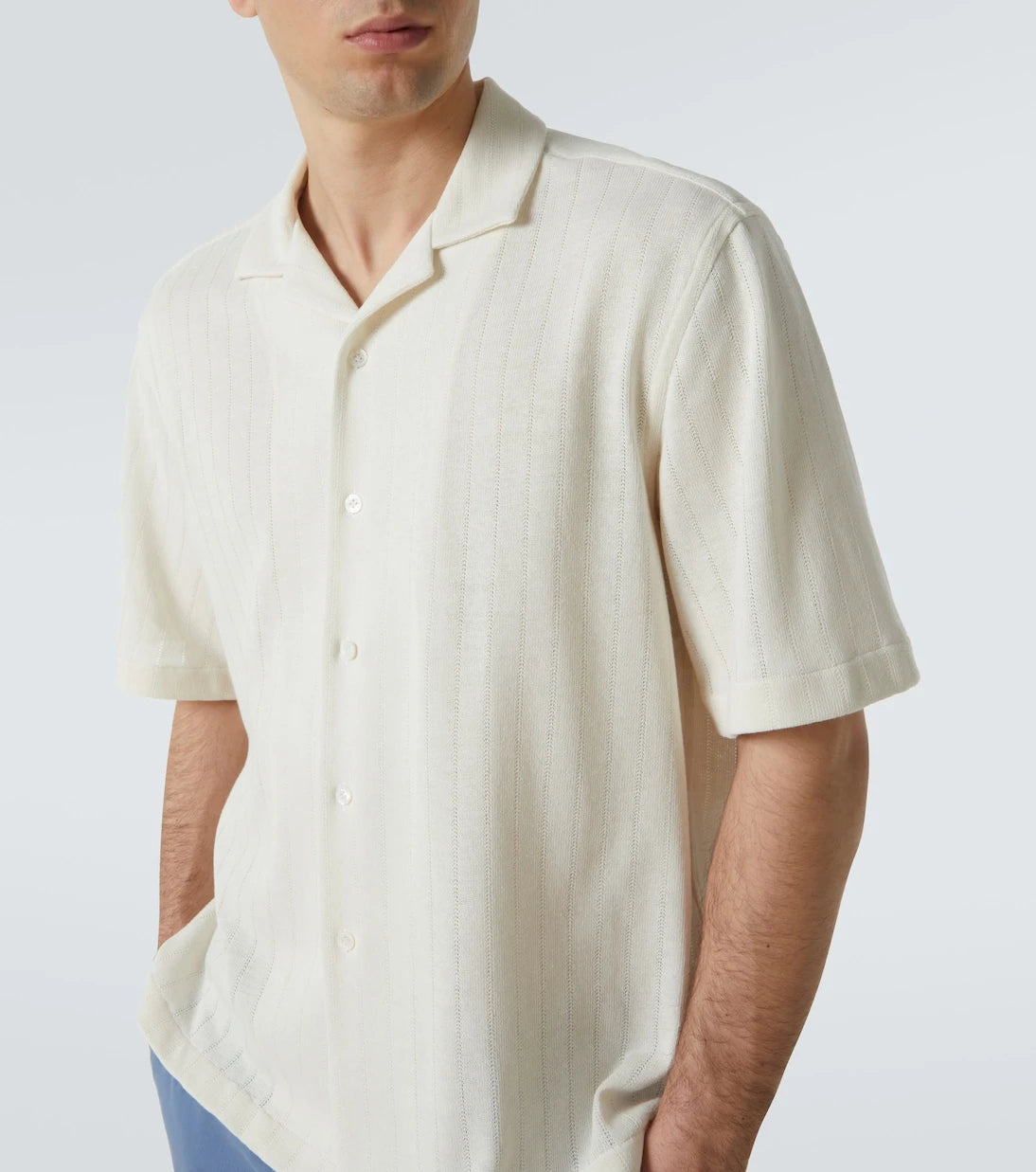 Lardini - Striped bowling shirt