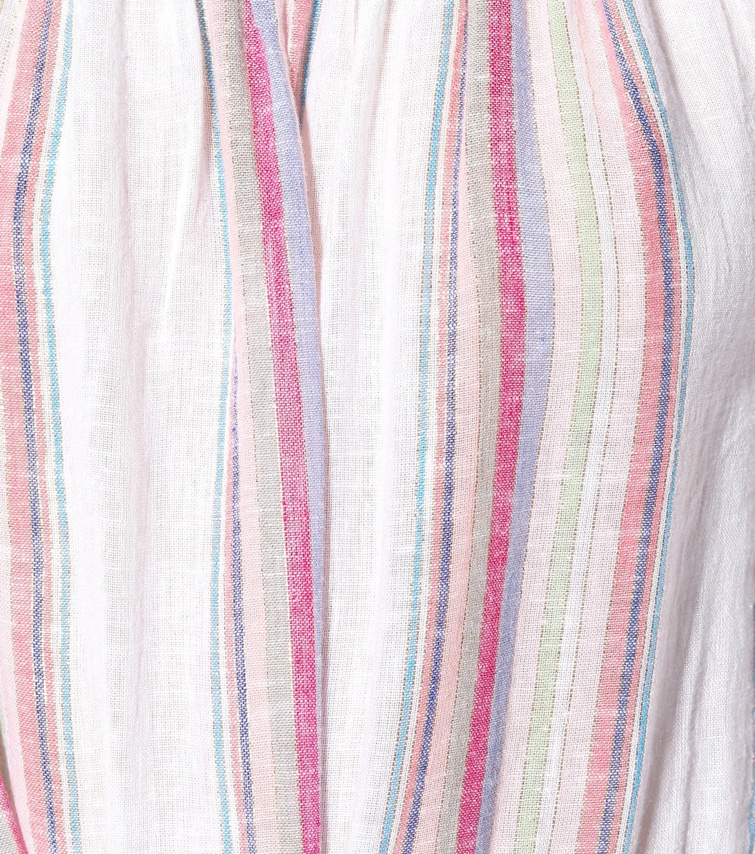 Velvet - Cinthia striped linen-blend minidress