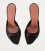 Black Satin Alexa Mules 95