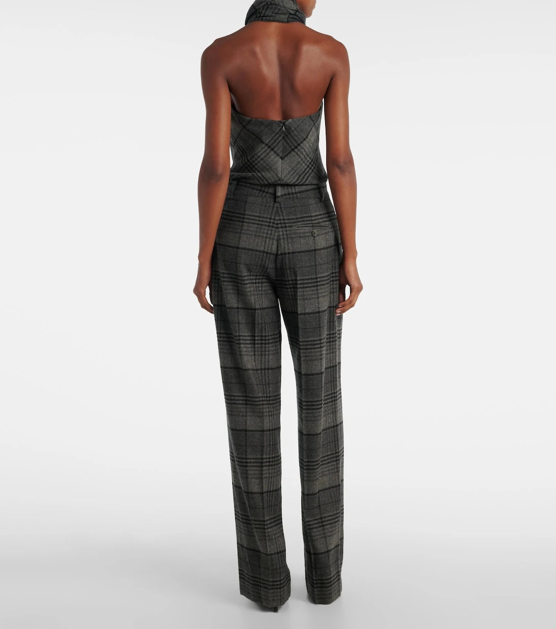 Ralph Lauren Collection - Jody checked wool wide-leg pants