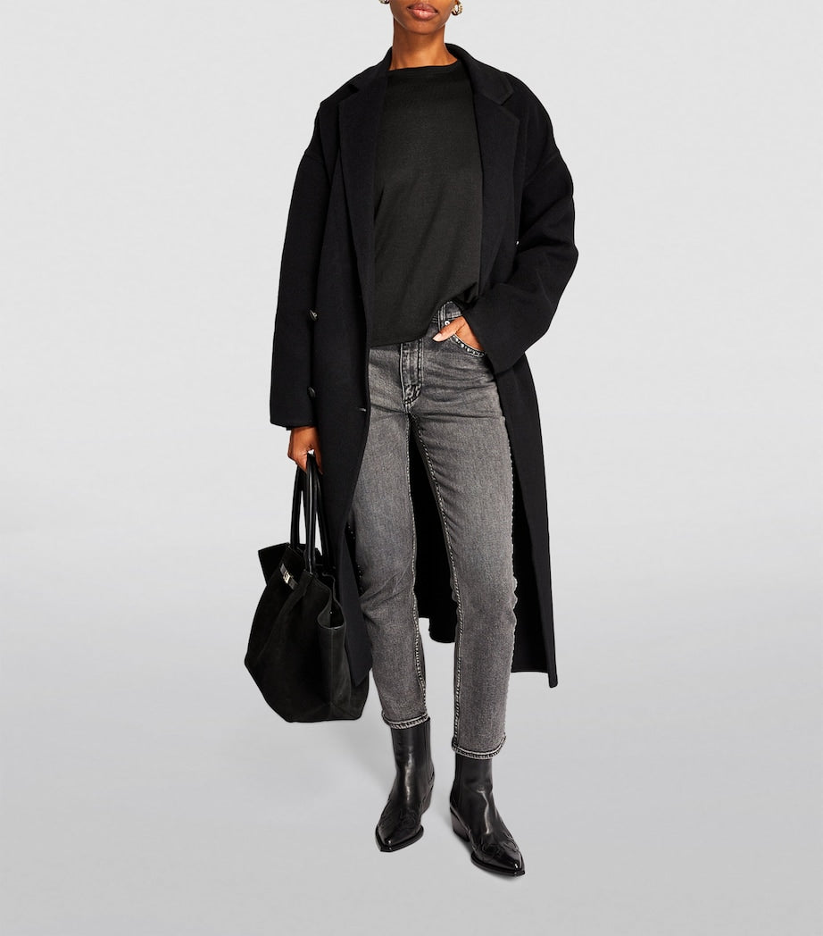 Rag & Bone Black Fine-Knit Sweater