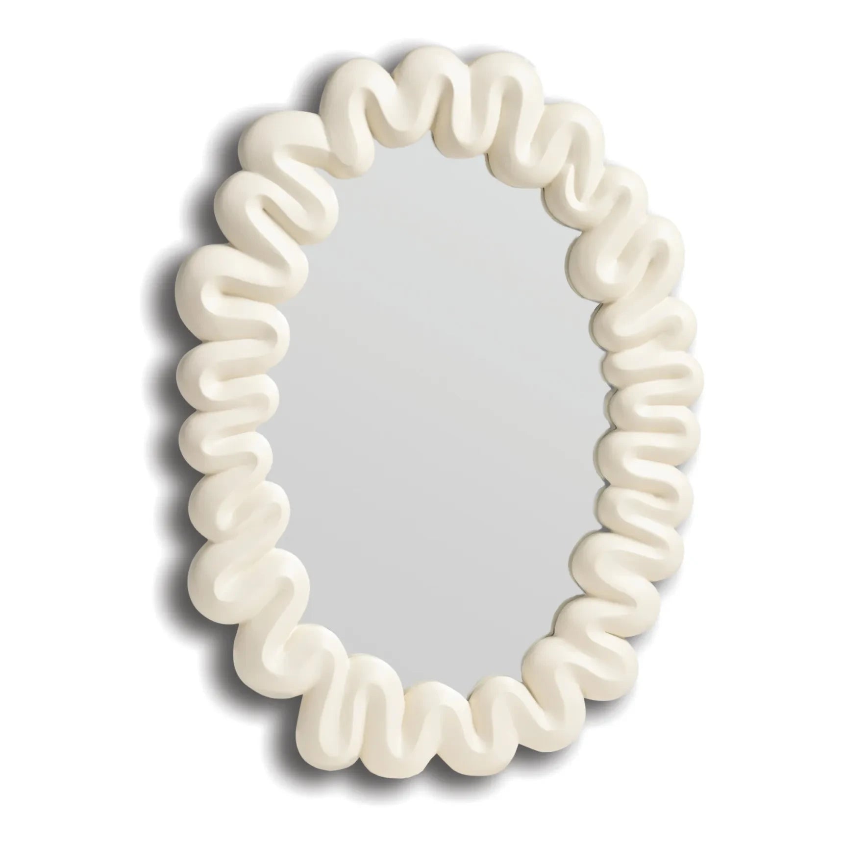 &Klevering - Dribble mirror | White