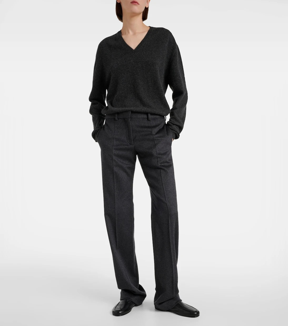 The Row - Selvie cashmere straight pants