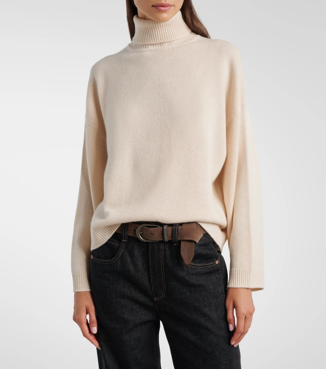 Brunello Cucinelli - Monili cashmere turtleneck sweater