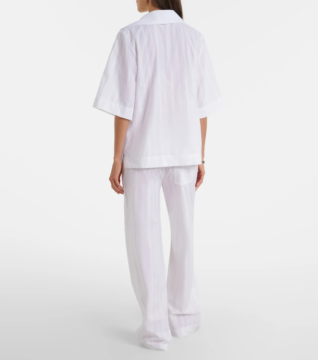 Loulou de Saison - Macao cotton poplin straight pants