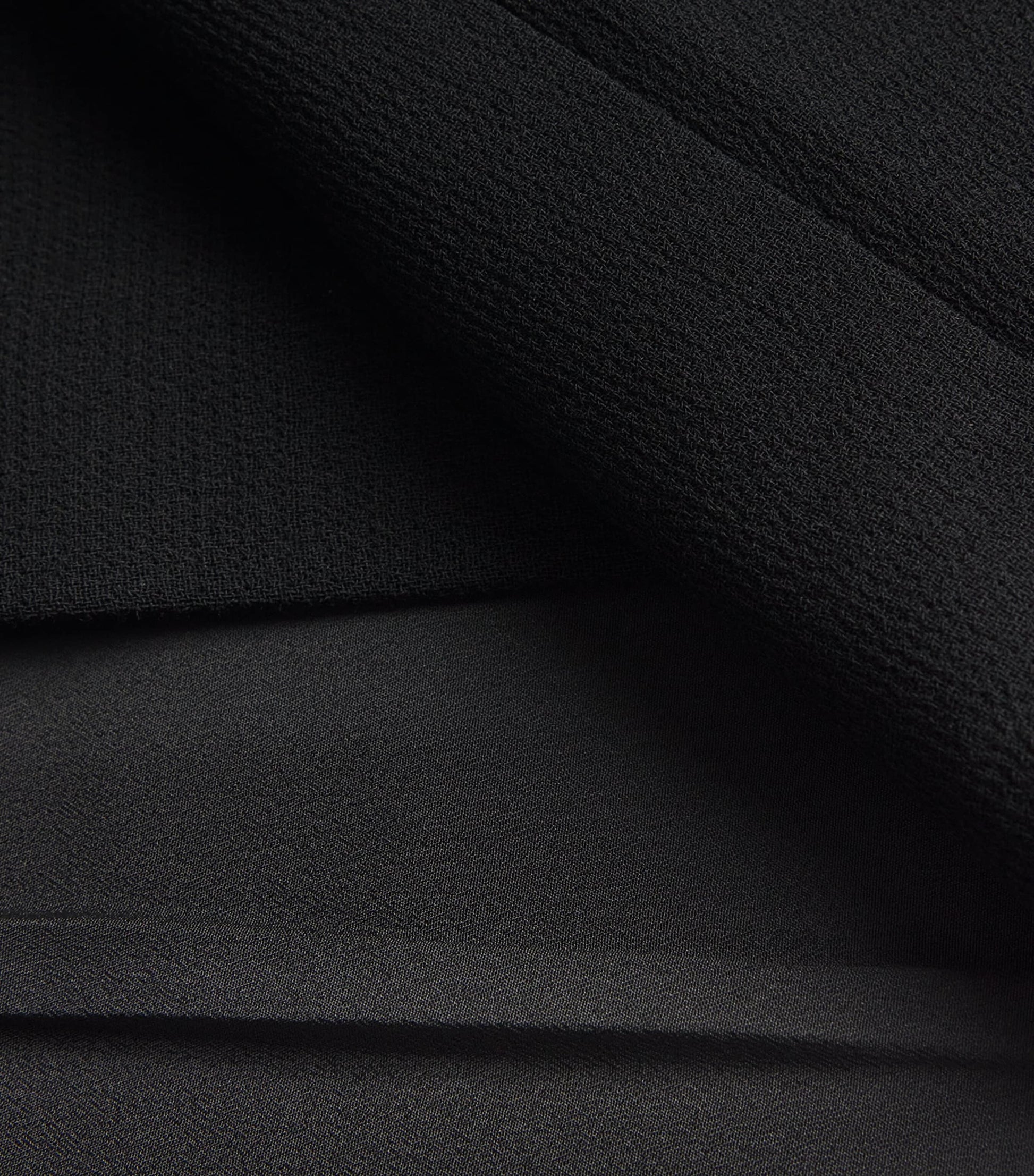 Roland Mouret Black Wool-Lace Midi Dress