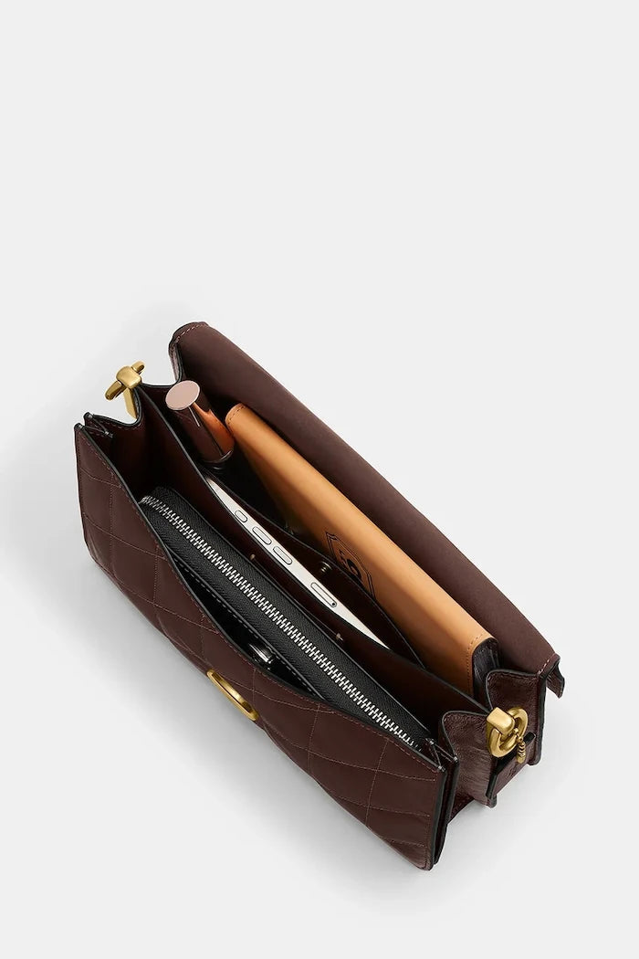 Кожена чанта Coach Tabby Chain Shoulder Bag With Quilting
