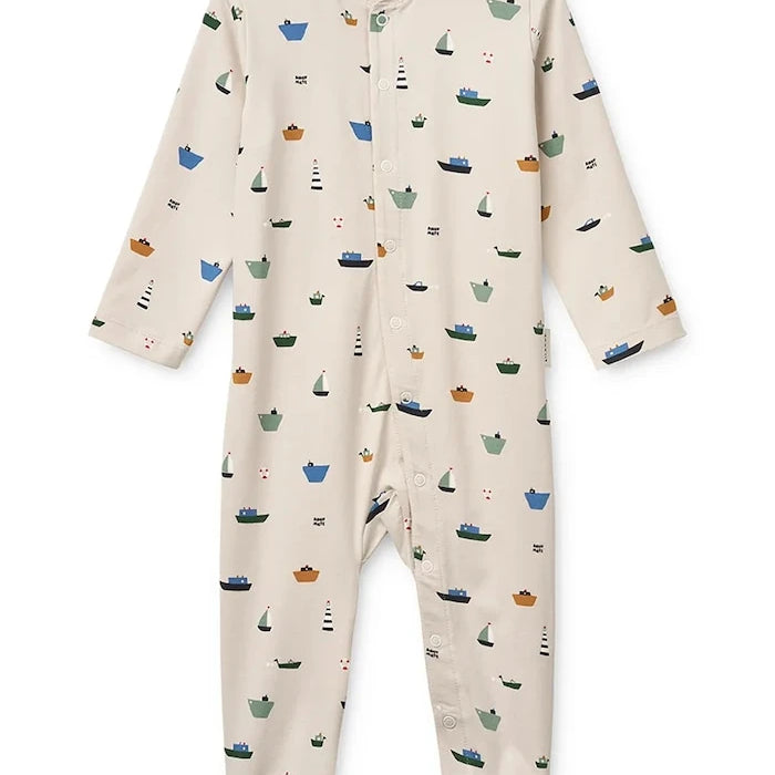 Бебешки ританки Liewood Birk Printed Pyjamas Jumpsuit