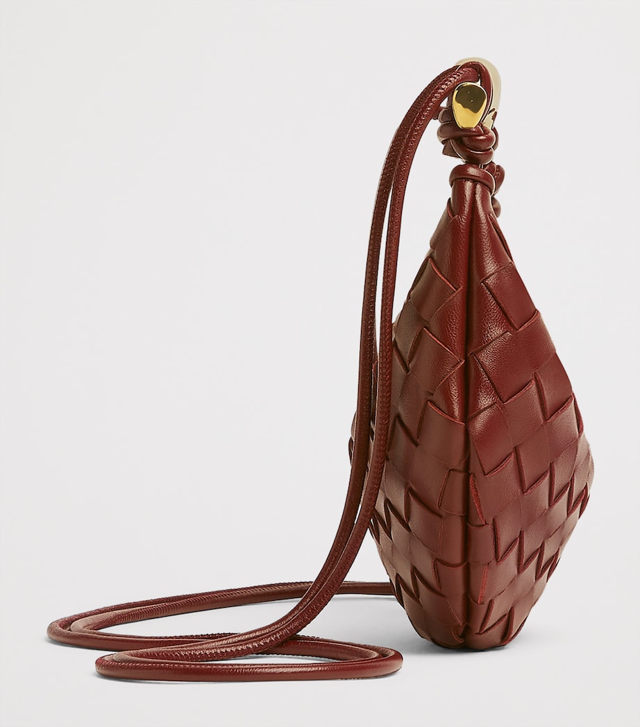 Brown Baby Leather Sardine Cross-Body Bag