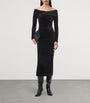 Velvet Delta Midi Dress BLACK