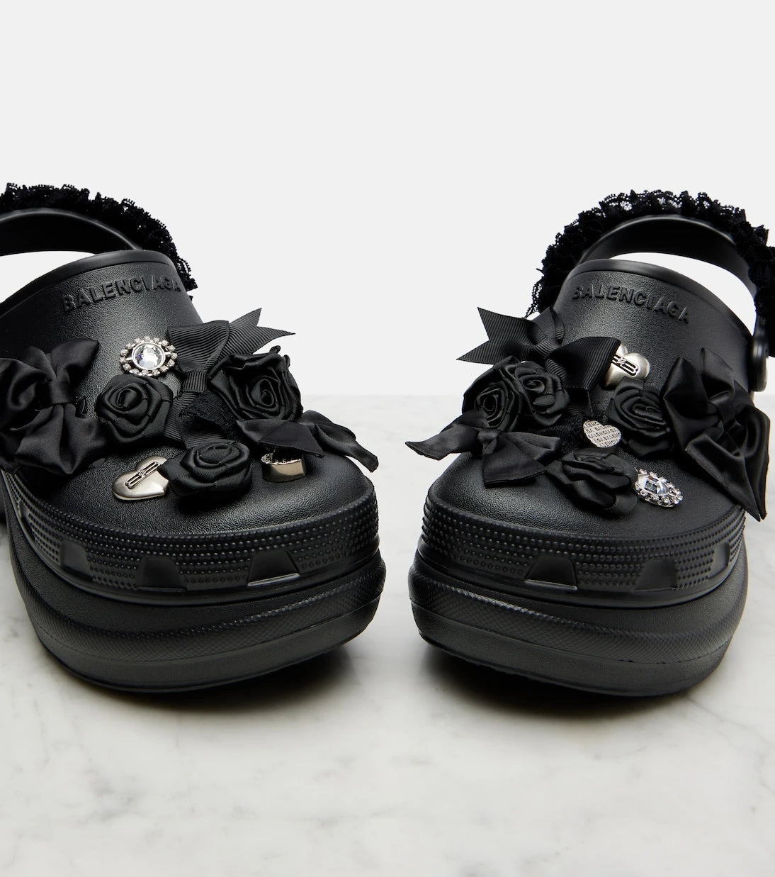 Balenciaga - x Crocs Jibbitz platform mules