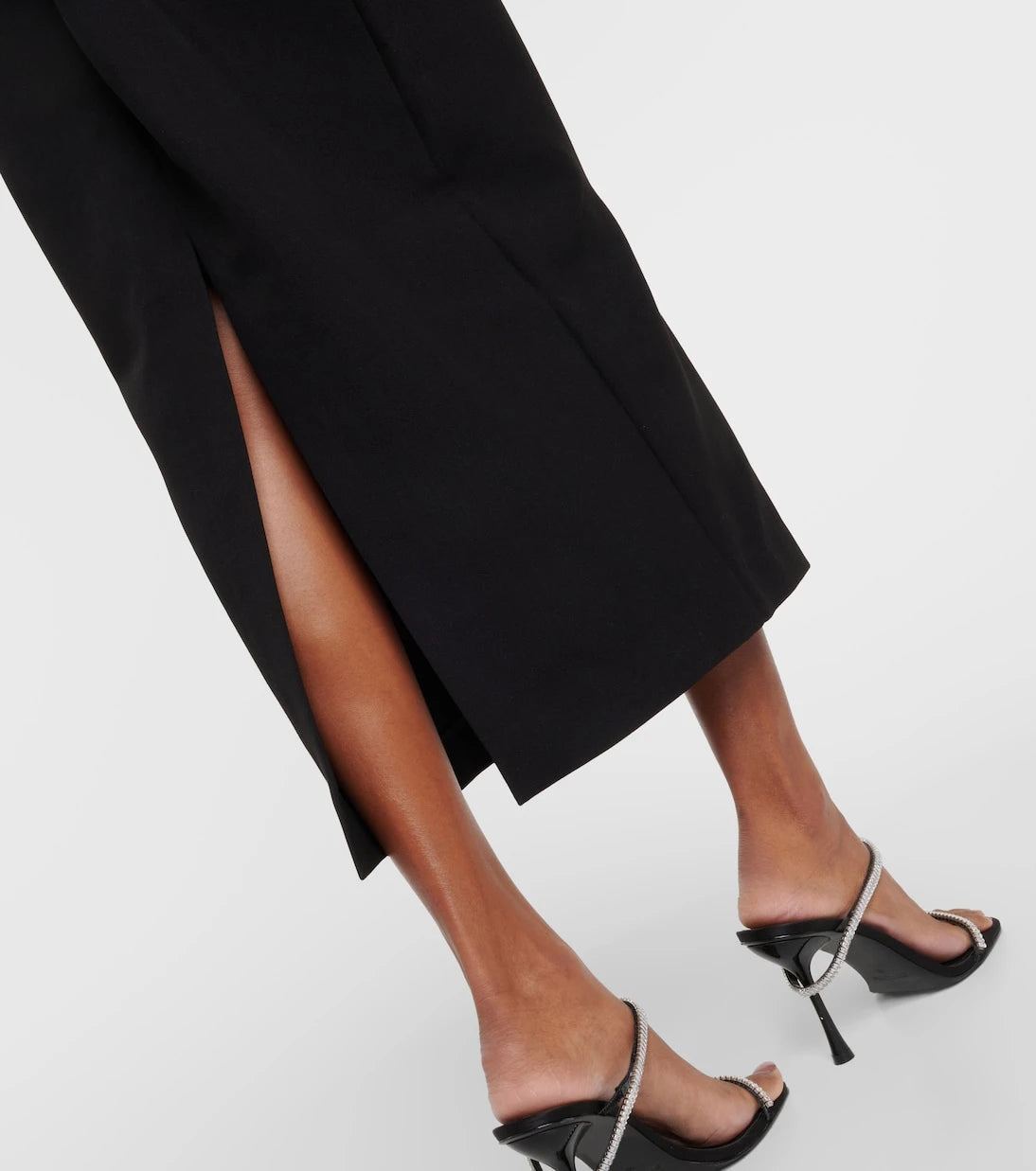 Roland Mouret - Strapless crêpe midi dress