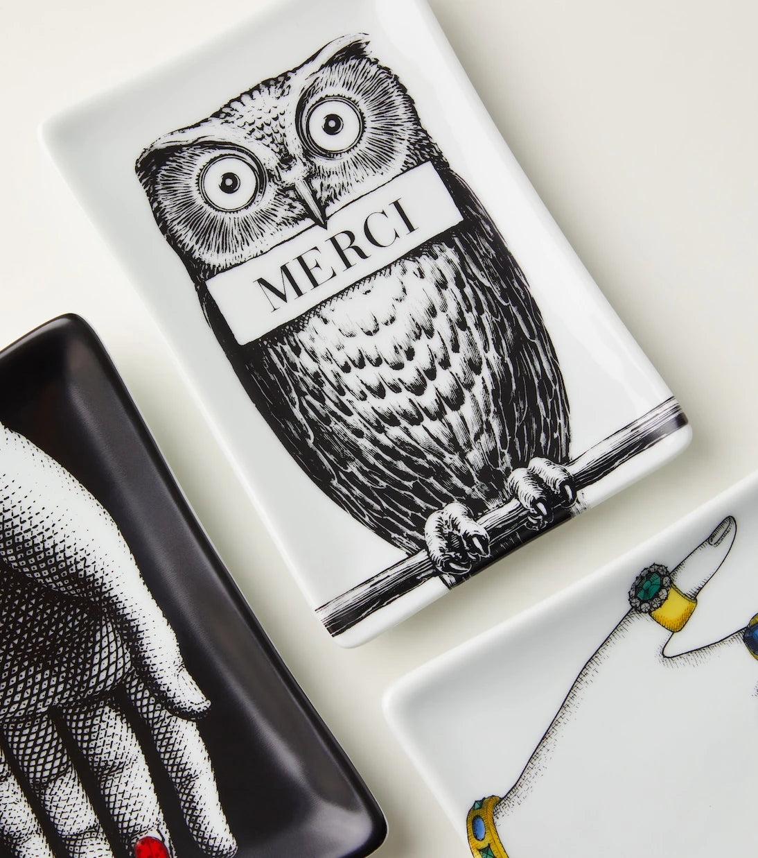 Fornasetti - منفضة سجائر سيراميك Civetta Merci