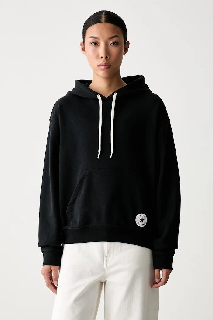 Converse kadın pamuklu kapüşonlu sweatshirt