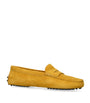 Yellow Suede Gommino Driving Shoes
